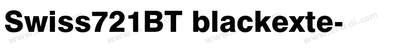 Swiss721BT blackexte字体转换
